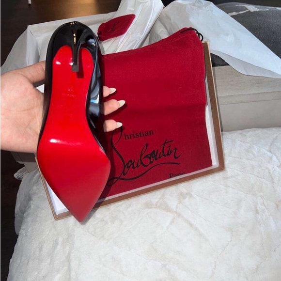 Black & Nude Christian Louboutin Heels - Picture 2 of 9